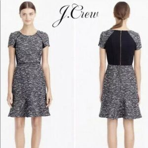 JCrew Mixed Tweed Fit & Flare Dress-Size 4